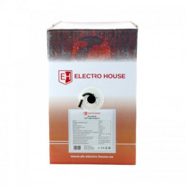 Electro House UTP 4х2х0,51 CCA наружный монтаж со стальной проволокой (EH.LAN-25)
