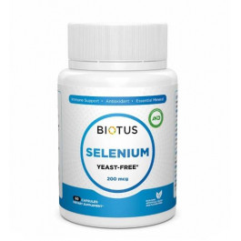 Biotus Selenium 200 mcg Селен без дріжджів 60 капсул