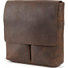 Vintage Чоловіча сумка на плече із вінтажної шкіри коричневого кольору SHVIGEL (00998) - зображення 2