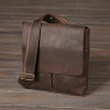 Vintage Чоловіча сумка на плече із вінтажної шкіри коричневого кольору SHVIGEL (00998) - зображення 6