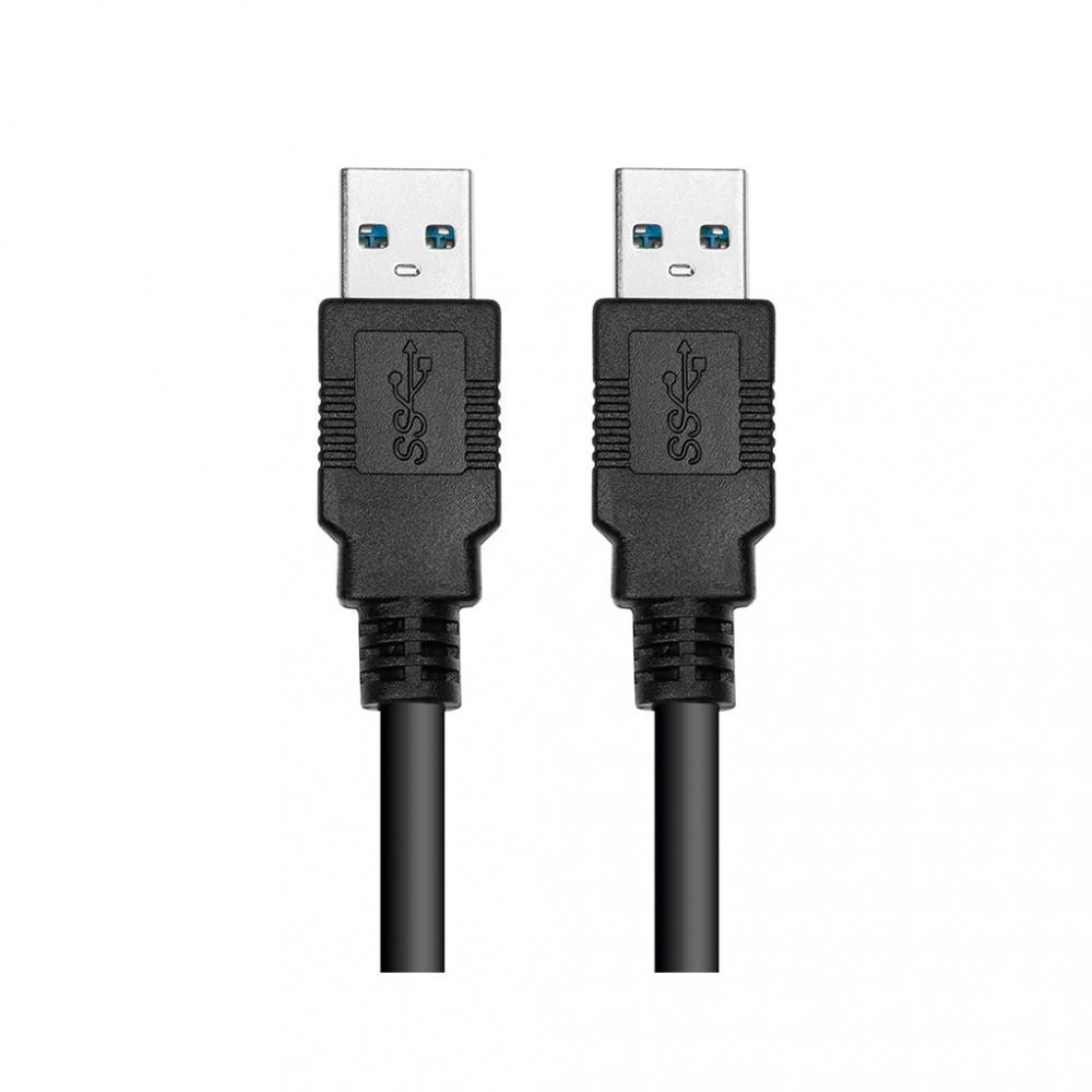 PowerPlant USB3.0 AM/AM Black 1.5м (CA911820) - зображення 1
