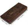 Vintage Солідний гаманець клатч з натуральної шкіри під рептилію  (14462) - зображення 2