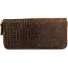 Vintage Солідний гаманець клатч з натуральної шкіри під рептилію  (14462) - зображення 5