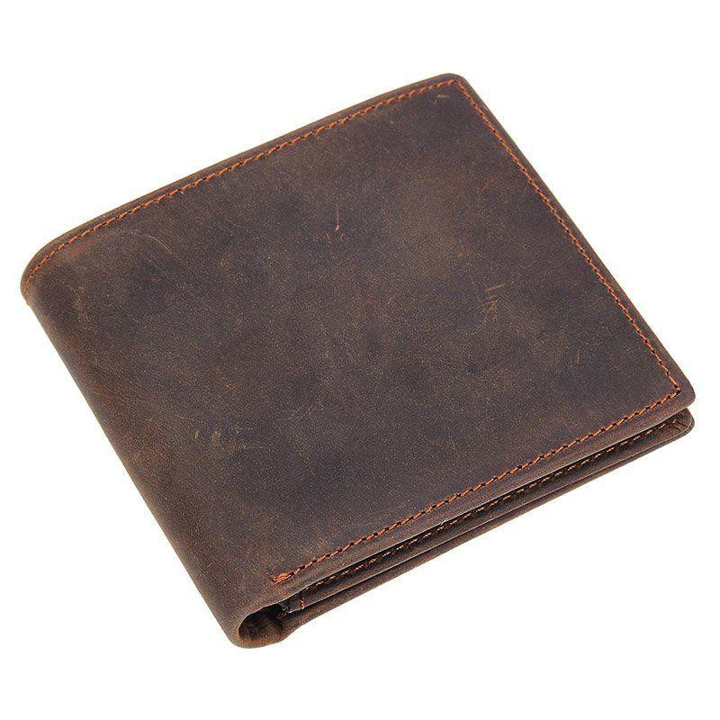 Vintage Бумажник горизонтальный в винтажной коже  14965 Коричневый - зображення 1