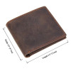 Vintage Бумажник горизонтальный в винтажной коже  14965 Коричневый - зображення 5
