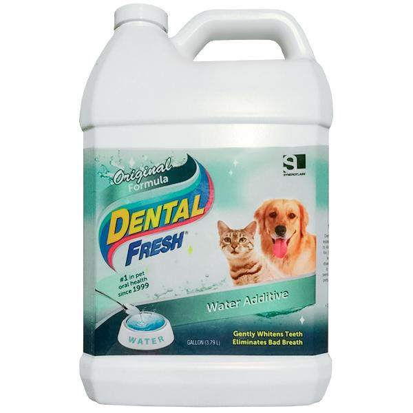SynergyLabs Жидкость Dental Fresh от зубного налета и запаха из пасти для собак и кошек 3.79 л (736990000118) - зображення 1