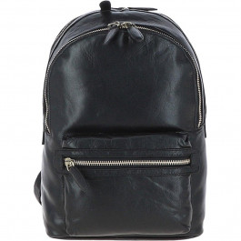 Ashwood Чорний чоловічий рюкзак із матової шкіри Aswood G38 BLACK