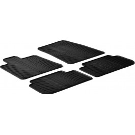 Gledring Автомобільні килимки поліки в салон GledRing на у Peugeot 407 1 03-10 Пежо 407 чорні