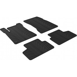 Gledring Автомобільні килимки поліки в салон GledRing на у Mercedes GLB X247 19- Мерседес ГЛБ чорні