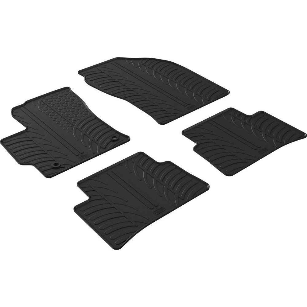 Gledring Автомобільні килимки поліки в салон GledRing на у Toyota Corolla 12 HB 18- Тойота Королла чорні - зображення 1
