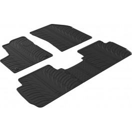 Gledring Автомобільні килимки поліки в салон GledRing на у Peugeot 5008 2 17- Пежо 5008 чорні