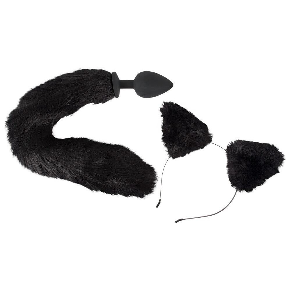 Orion Bad Kitty Pet Play Plug & Ears, чорний (4024144545087) - зображення 1