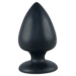 Black Velvet Butt Plug Large, чорний (4024144508488)