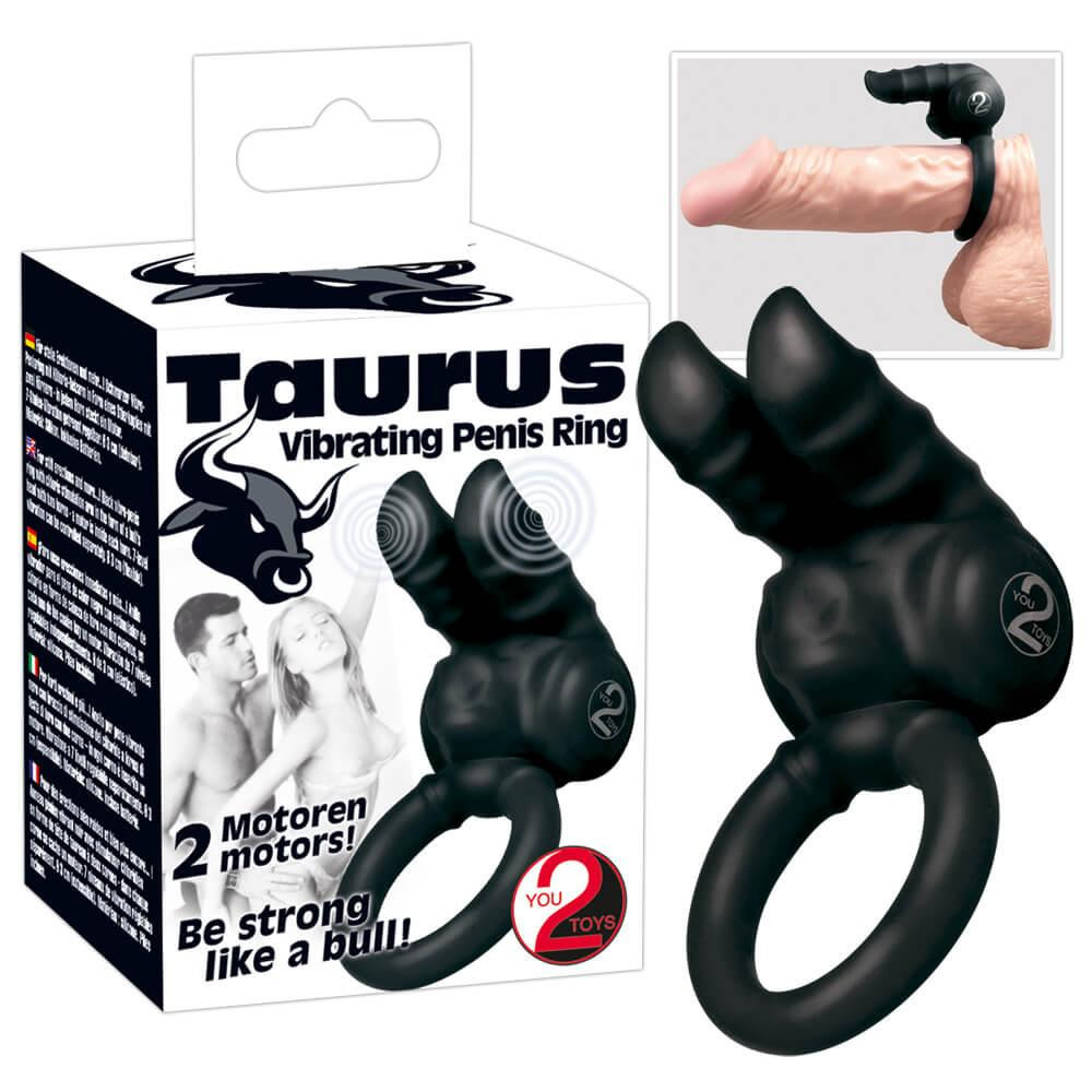 You2Toys Taurus Cock Ring black, чорний (4024144579082) - зображення 1