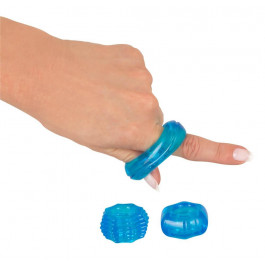   You2Toys Stretchy Cock Ring Set 3 pcs, блакитний (4024144549009)