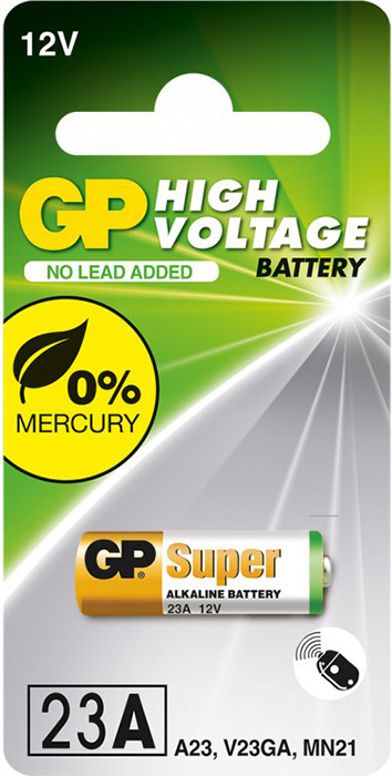 GP Batteries 23A bat Alkaline 1шт (23AE-U1) - зображення 1