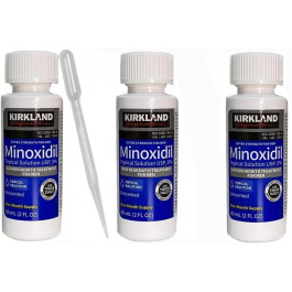 Kirkland Лосьйон  Minoxidil для росту волосся та бороди 3 флаконів + дозатор (ROZ6400229442)