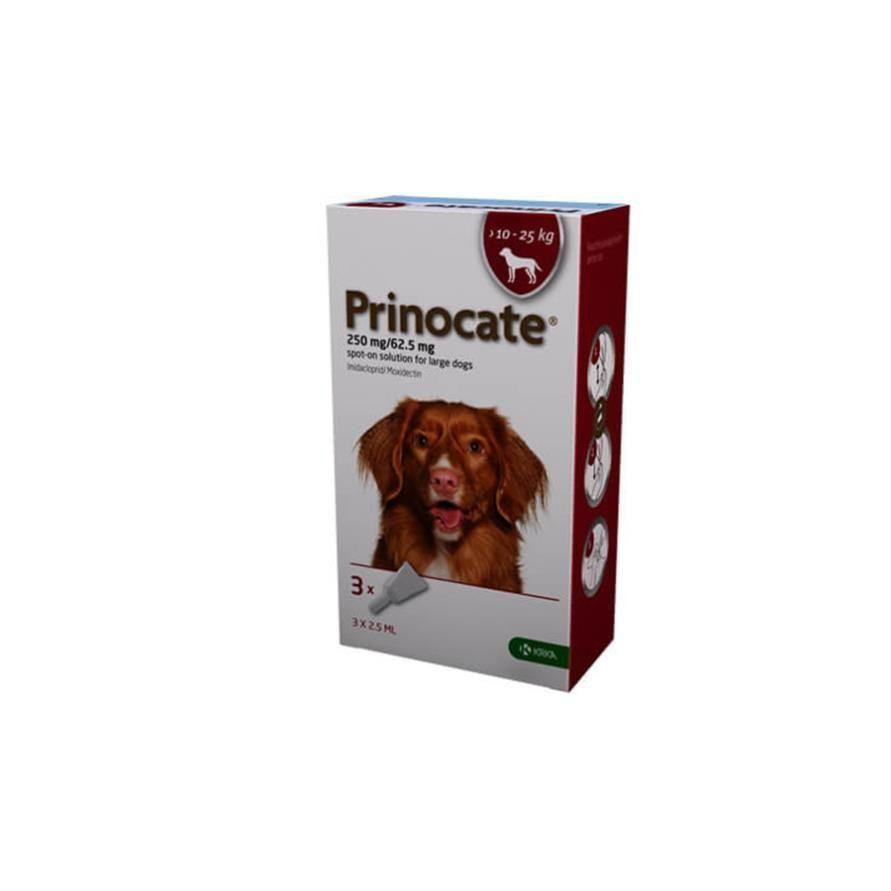 KRKA Prinocate - капли противопаразитарные КРКА Принокат для собак Вес 10 - 25 кг, одна пипетка (157420) - зображення 1