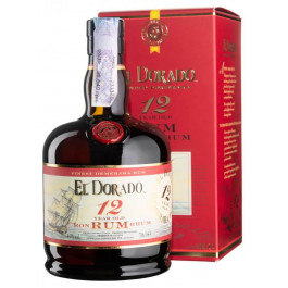 El Dorado Ром Dark 12 лет выдержки 0.7 л 40% Подарочная упаковка (8715151120799)