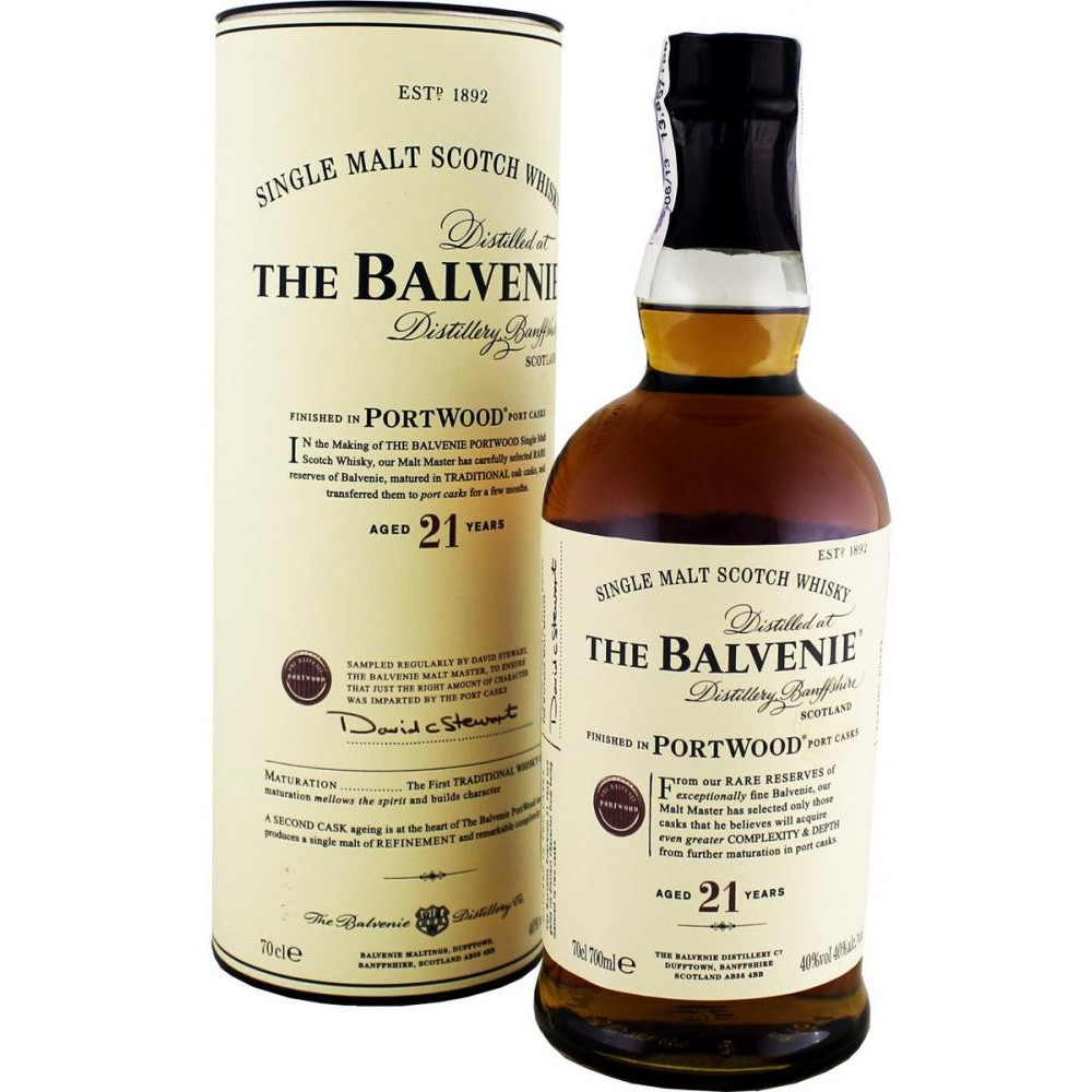 Balvenie Виски Portwood 21 год выдержки 0.7 л 40% (5010327604008) - зображення 1