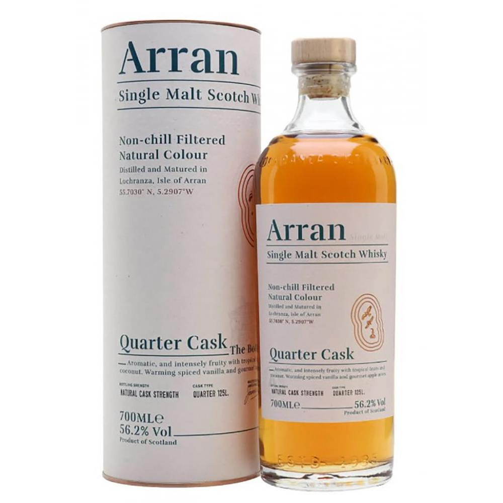 Arran Віскі  Quarter Cask, tube 0,7 л (5060044483790) - зображення 1