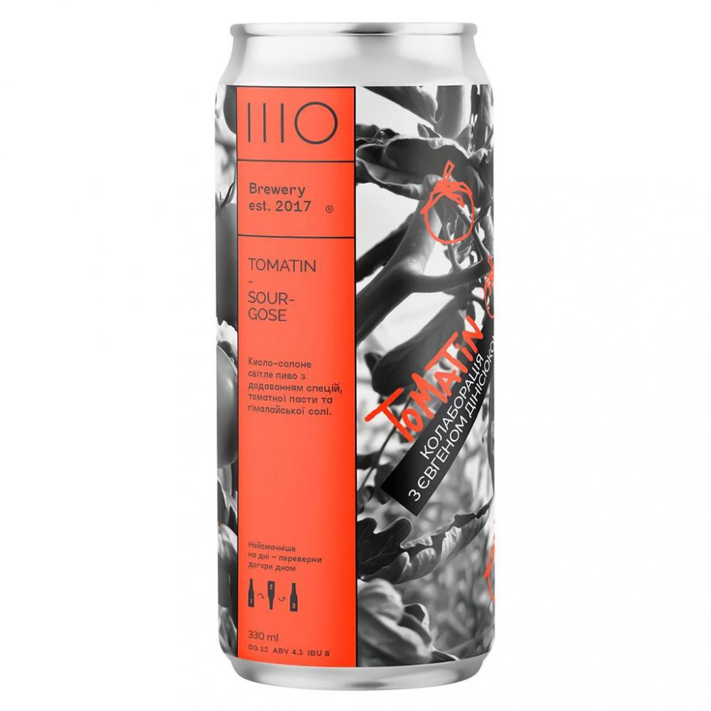 IIIO Brewery Пиво  Tomatin світле нефільтроване з/б, 0,33 л (4820243770425) - зображення 1