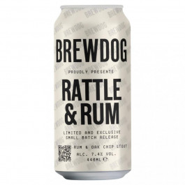 BrewDog Пиво  Rattle&Rum, темне, 7,4%, з/б, 0,44 л (5056025466777)