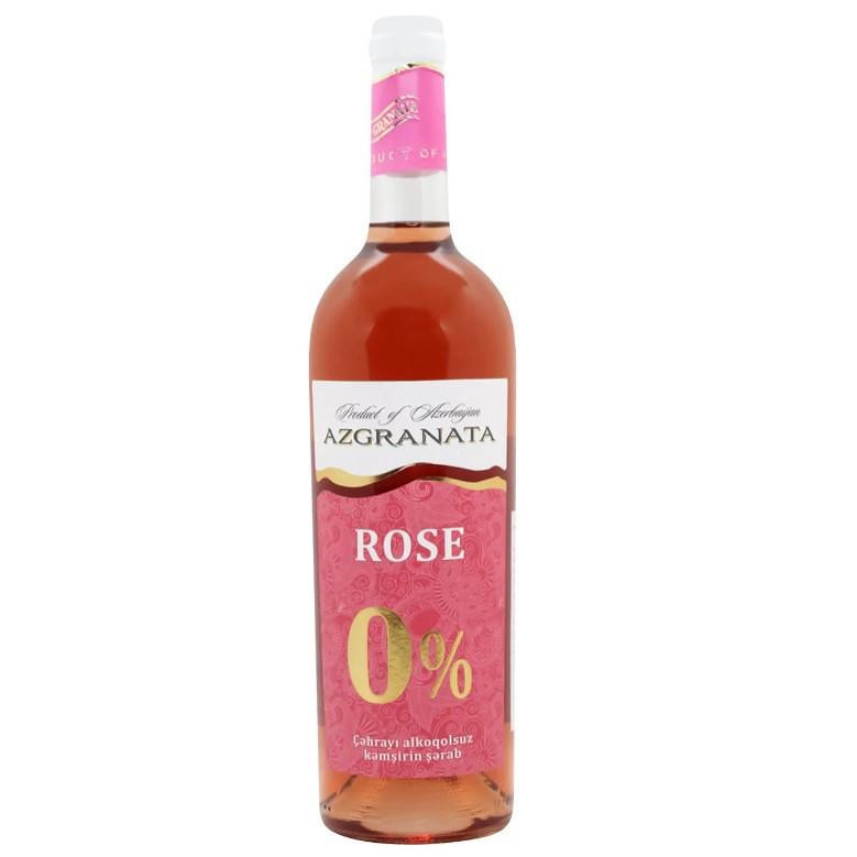 Az-Granata Вино виноградное RUBAI ROSE розовое полусладкое, 0% (б/а), 0.75л (4760081508944) - зображення 1