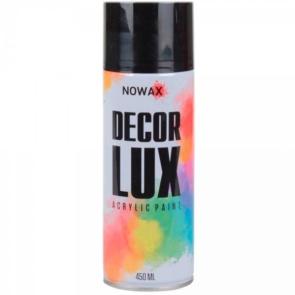 NOWAX Фарба NOWAX Decor Lux чорна глянцева NX48010 450мл - зображення 1