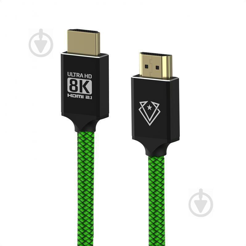 Vertux VertuLink-150 HDMI 2.1 UltraHD-8K HDR eARC 1.5m Lasergreen (vertulink-150.lasergreen) - зображення 1