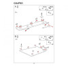 Signal Calipso 110(145)х68 Білий / Дуб Вотан (CALIPSOBMDW110) - зображення 6