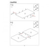 Signal Calipso 110(145)х68 Білий / Дуб Вотан (CALIPSOBMDW110) - зображення 7