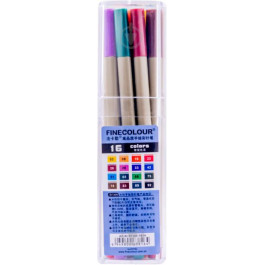 Finecolour Набор маркеров  Liner 16 цветов EF300-TB16 разноцветный