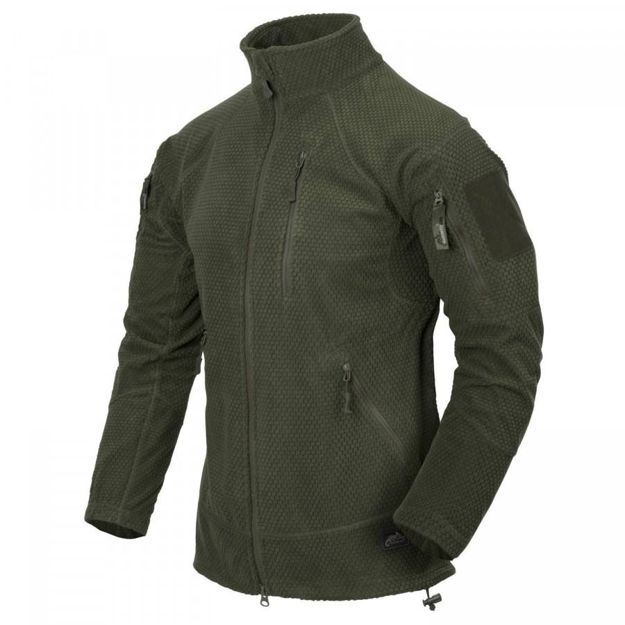 Helikon-Tex Флисовая куртка HELIKON-TEX ALPHA TACTICAL GRID FLEECE Olive Green (BL-ALT-FG-02) - зображення 1