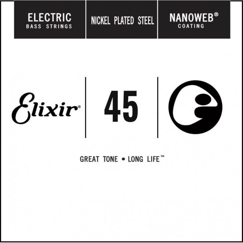 Elixir Струна 15345 Nanoweb Electric Bass Long Scale .045 - зображення 1