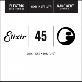 Elixir Струна 15345 Nanoweb Electric Bass Long Scale .045