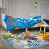 IKEA BLAVINGAD Килим візерунок морських тварин/різнокольоровий 133x133 см (805.283.66) - зображення 9