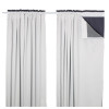 IKEA GLANSNAVA подкладка для гардин, полиэстер, 2 шт, 143x290 см, светло-серый (702.912.89) - зображення 3