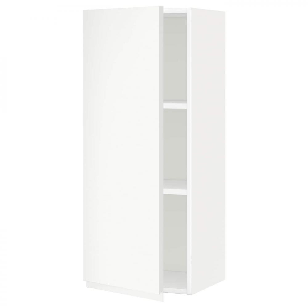 IKEA METOD навісна шафа з полицями, білий / Voxtorp матовий білий (794.644.45) - зображення 1