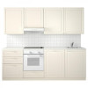 IKEA METOD 794.695.94 Кухня білий МАКСІМЕРА БУДБІН кремово-білий 240x60x228 см - зображення 1