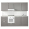 IKEA METOD 394.577.48 Кухня білий МАКСІМЕРА Бодбін сірий 240x60x228 см - зображення 1