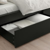 IKEA MALM Каркас высокий с 2 ящиками 90x200 czarnobraz и LUROY основа под матрас (690.115.05) - зображення 5