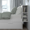 IKEA BRIMNES Каркас с изголовьем 180x200 и LEIRSUND основа под матрас (591.574.71) - зображення 5