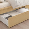 IKEA MALM Каркас высокий с 2 ящиками 90x200 okleina debowa и LONSET основа под матрас (591.573.05) - зображення 6