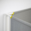 IKEA VITVAL светло-серый 90x200 см (693.025.66) - зображення 7