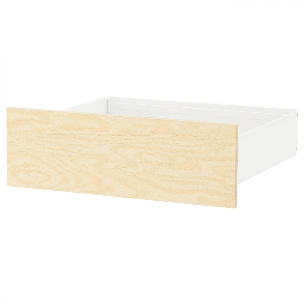 IKEA KALBADEN, 994.959.26, Шухляда, білий, ефект яскравої сосни, 60х57х20 см - зображення 1