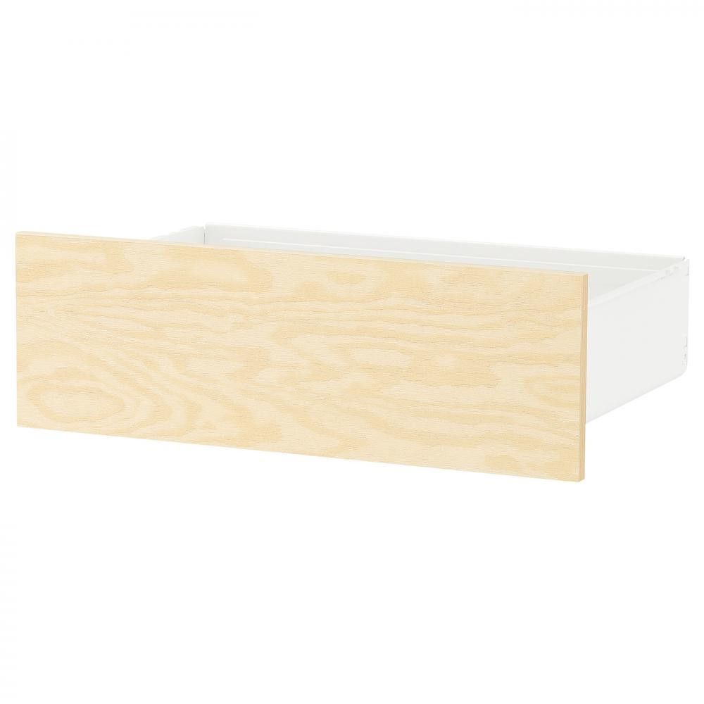 IKEA KALBADEN, 694.959.23, Шухляда, білий, ефект яскравої сосни, 60х42х20 см - зображення 1