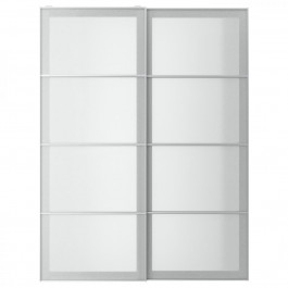 IKEA SVARTISDAL СВАРТІСДАЛЬ, 294.397.88, Пара розсувних дверцят, білий під папір, 150х201 см