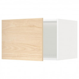 IKEA METOD Стільниця для холодильника/морозильника, білий/світлий ясен Аскерсунд, 60x40 см (994.574.58)