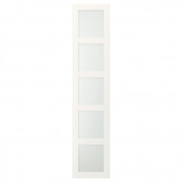 IKEA BERGSBO Дверь, 50h229, белый/матовое стекло (099.041.79)